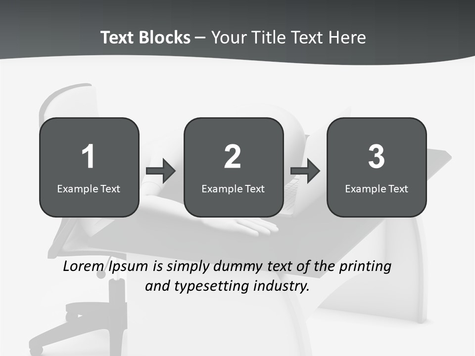 A Person Sitting At A Desk With A Laptop PowerPoint Template