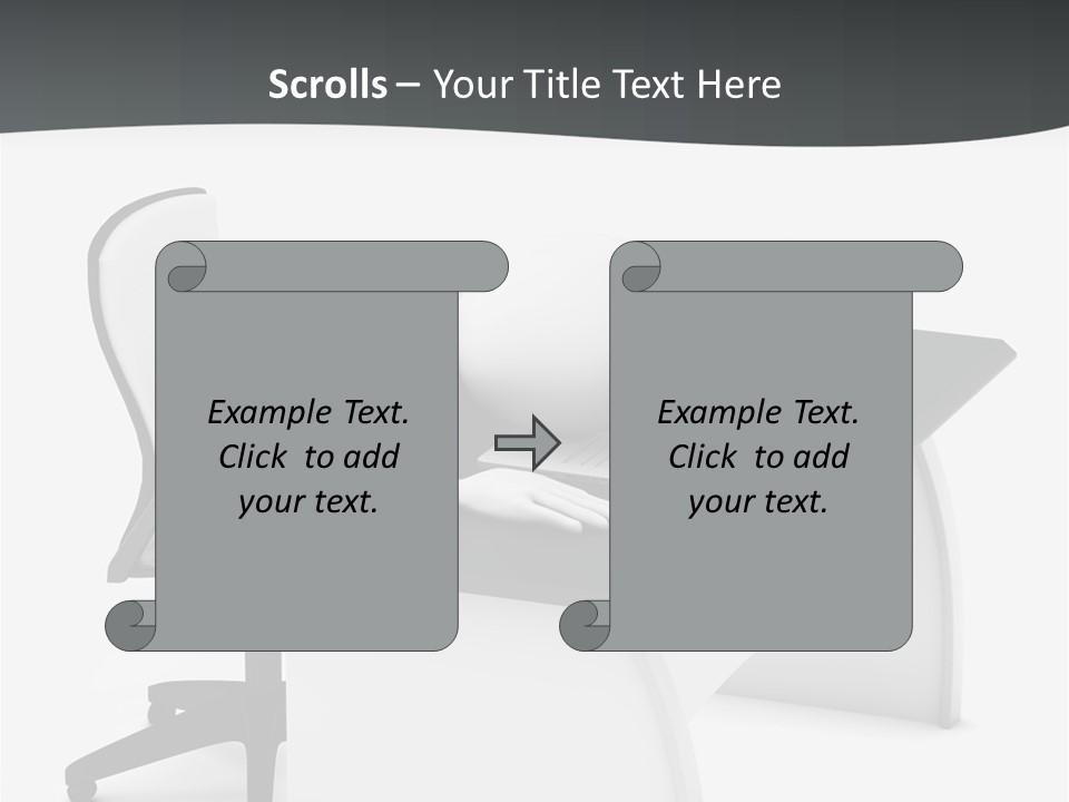 A Person Sitting At A Desk With A Laptop PowerPoint Template