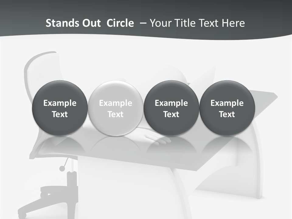 A Person Sitting At A Desk With A Laptop PowerPoint Template