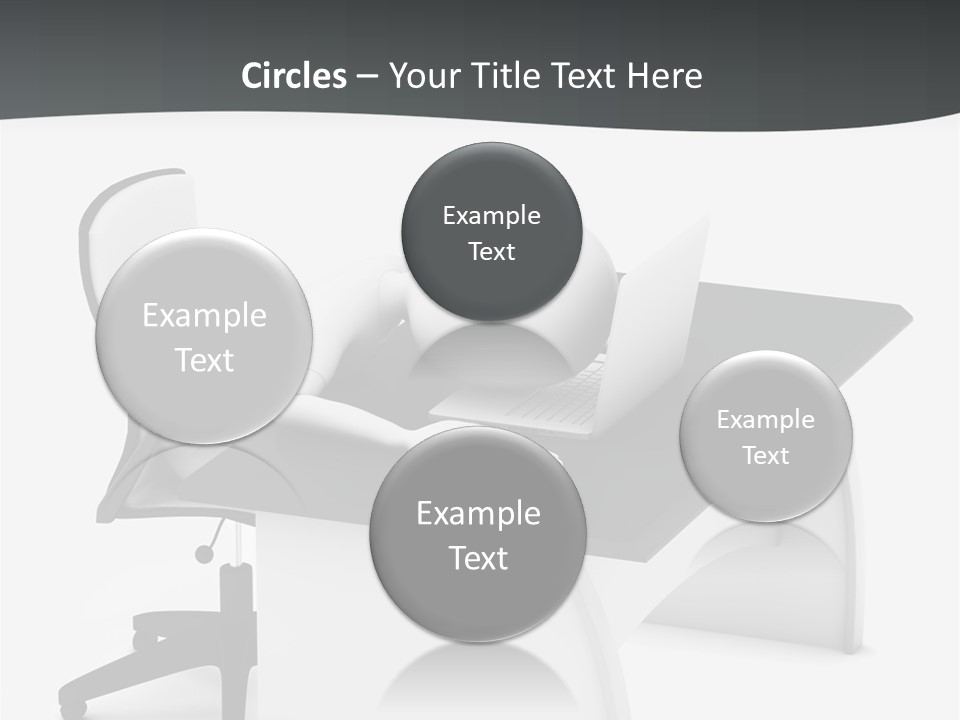 A Person Sitting At A Desk With A Laptop PowerPoint Template