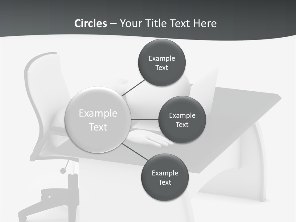 A Person Sitting At A Desk With A Laptop PowerPoint Template