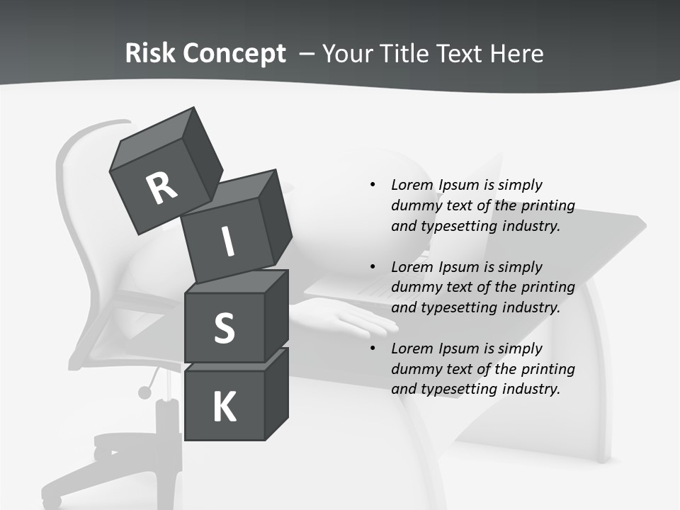 A Person Sitting At A Desk With A Laptop PowerPoint Template