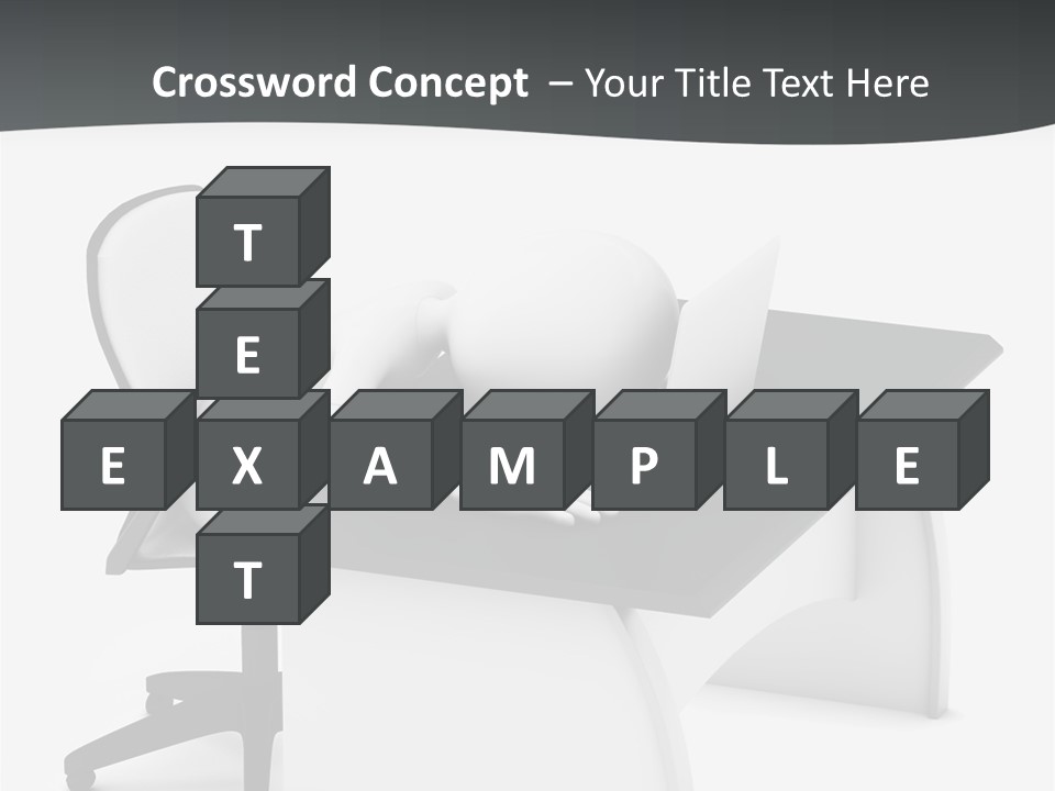 A Person Sitting At A Desk With A Laptop PowerPoint Template