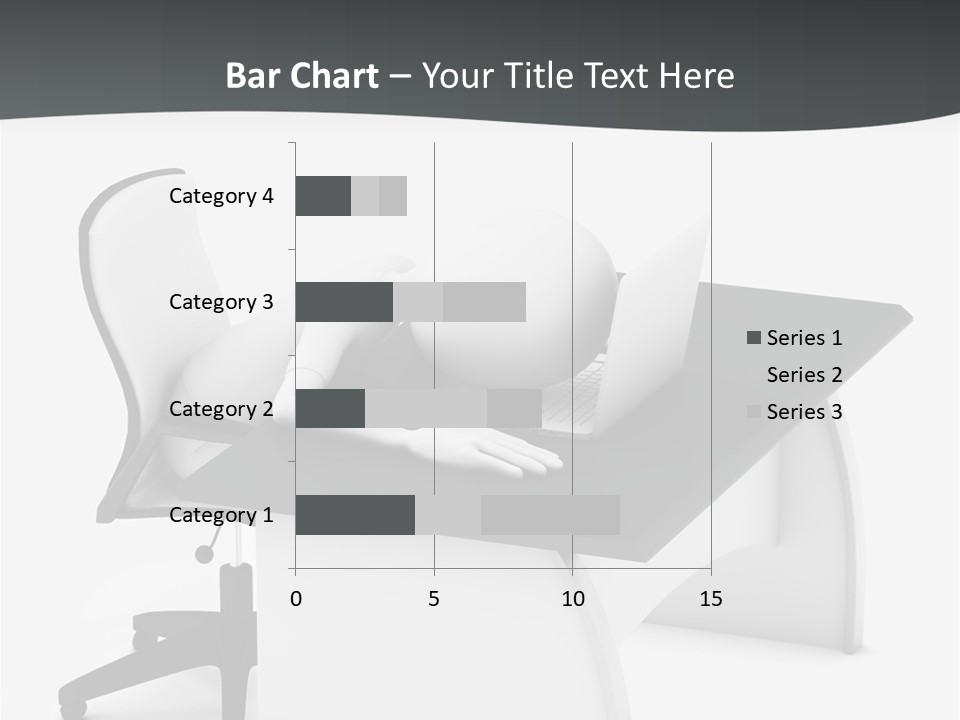 A Person Sitting At A Desk With A Laptop PowerPoint Template