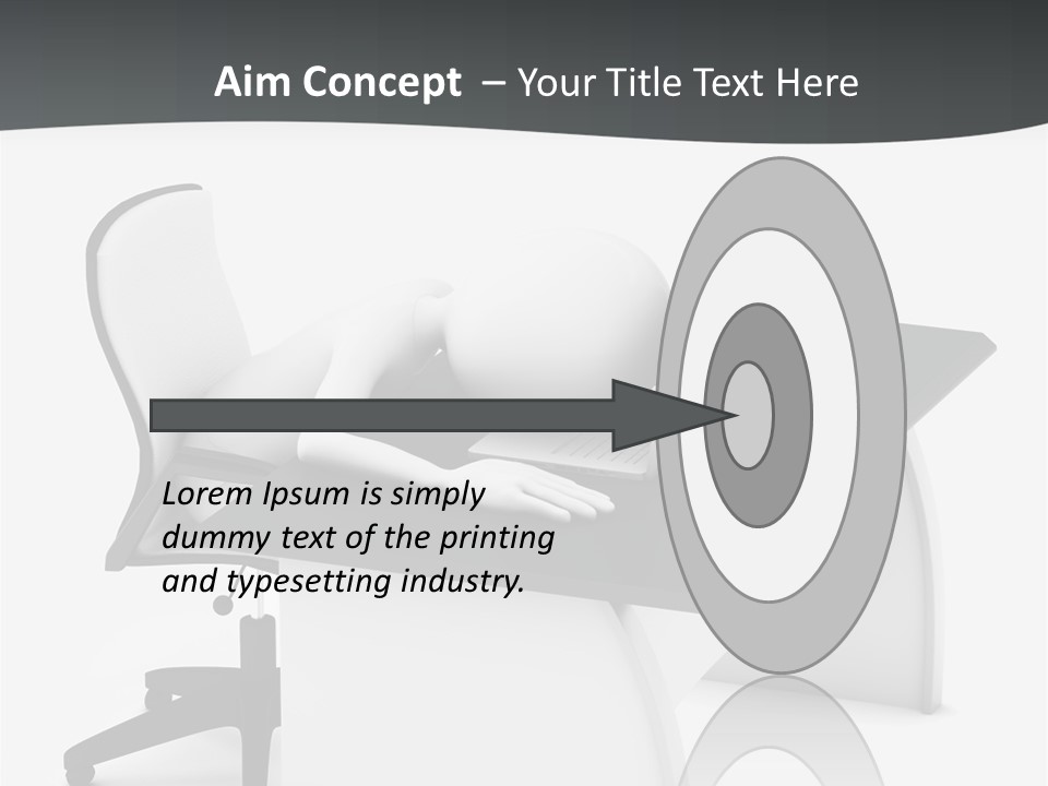 A Person Sitting At A Desk With A Laptop PowerPoint Template