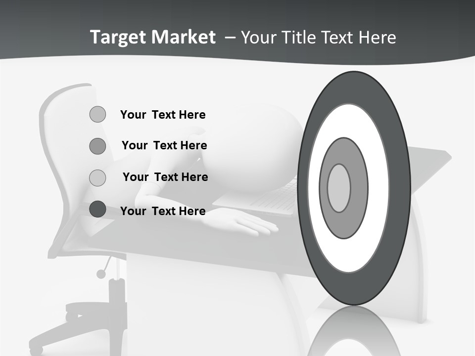 A Person Sitting At A Desk With A Laptop PowerPoint Template