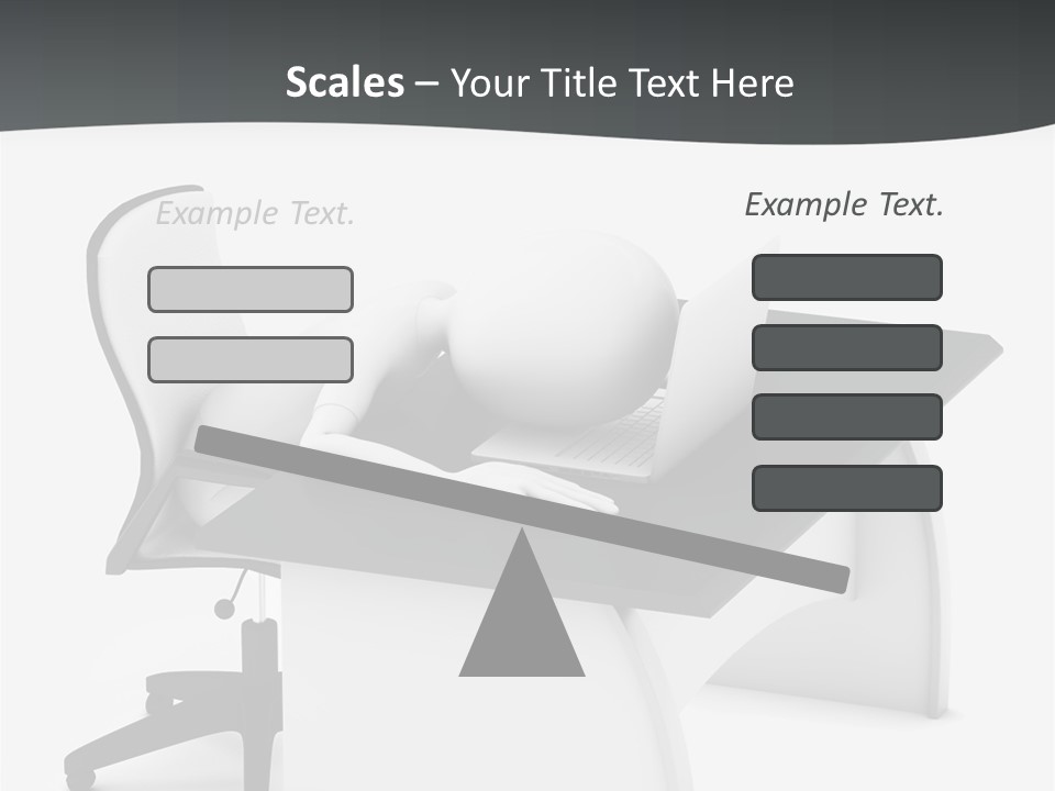 A Person Sitting At A Desk With A Laptop PowerPoint Template