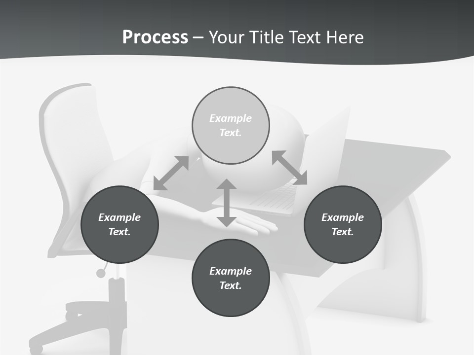 A Person Sitting At A Desk With A Laptop PowerPoint Template