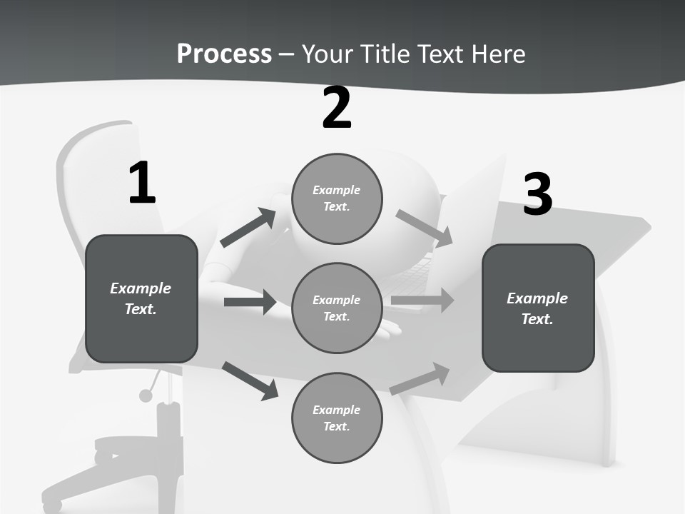 A Person Sitting At A Desk With A Laptop PowerPoint Template