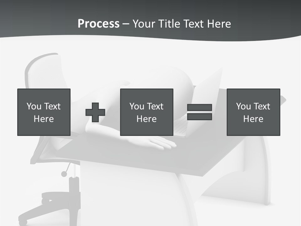 A Person Sitting At A Desk With A Laptop PowerPoint Template