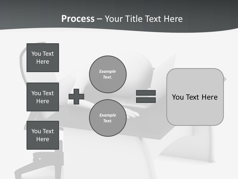 A Person Sitting At A Desk With A Laptop PowerPoint Template