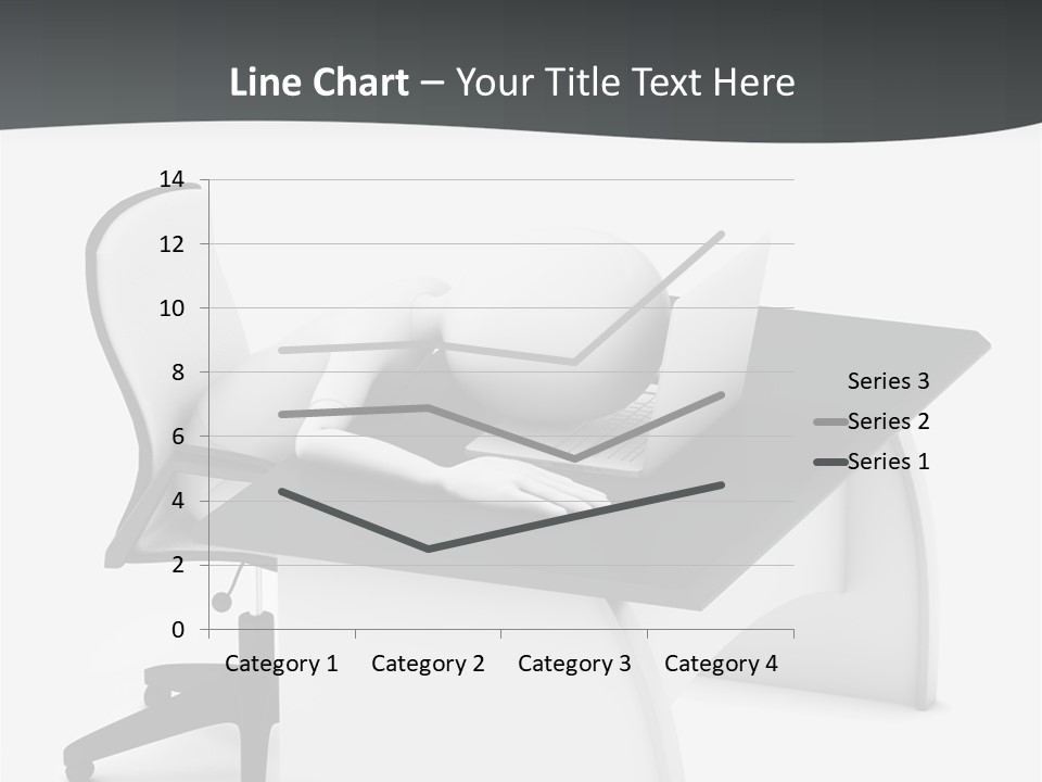 A Person Sitting At A Desk With A Laptop PowerPoint Template