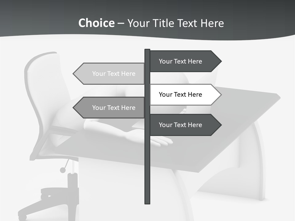 A Person Sitting At A Desk With A Laptop PowerPoint Template