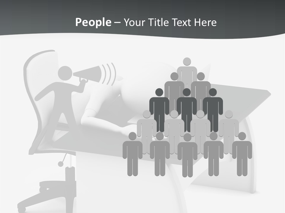 A Person Sitting At A Desk With A Laptop PowerPoint Template