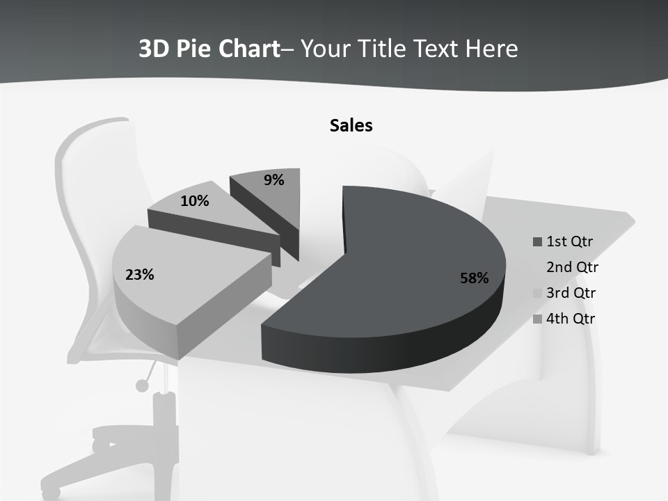 A Person Sitting At A Desk With A Laptop PowerPoint Template