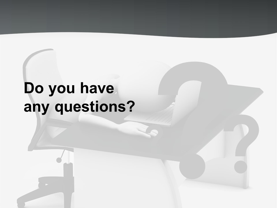 A Person Sitting At A Desk With A Laptop PowerPoint Template