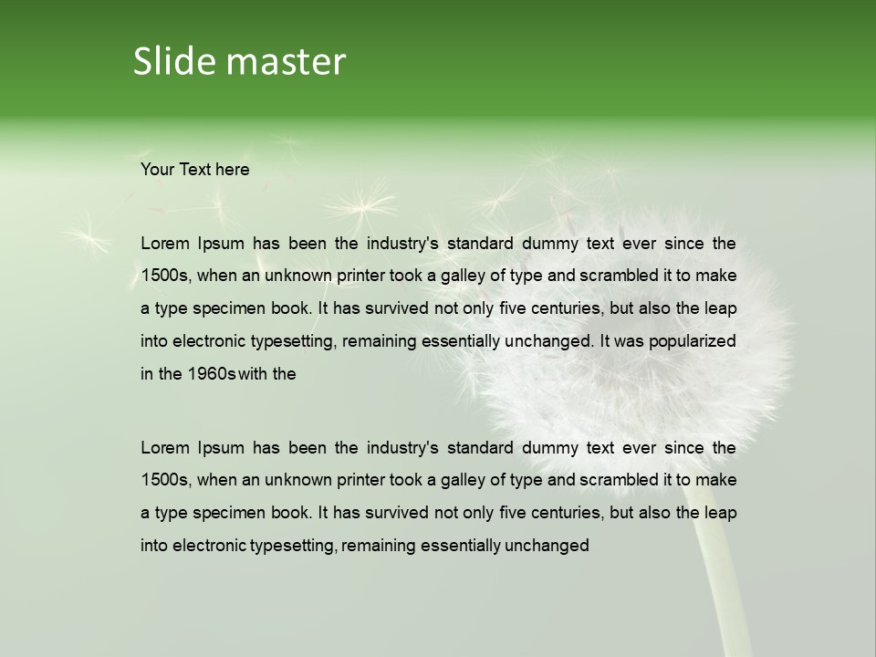 Wind Time Backgrounds PowerPoint Template