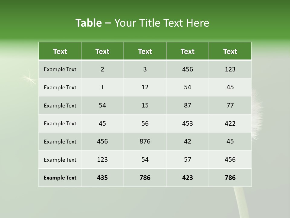 Wind Time Backgrounds PowerPoint Template