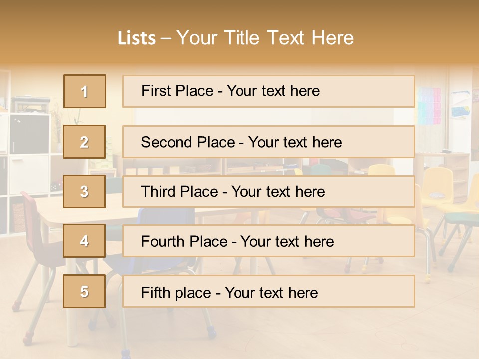 Class Book Yellow PowerPoint Template