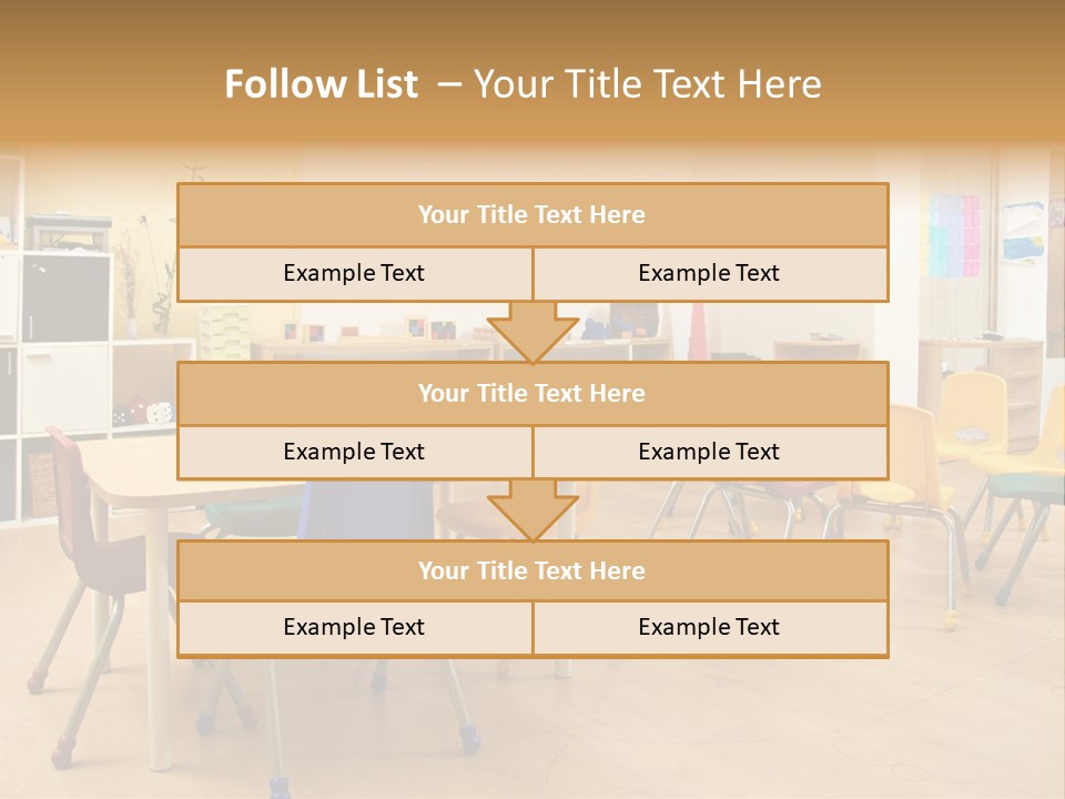 Class Book Yellow PowerPoint Template