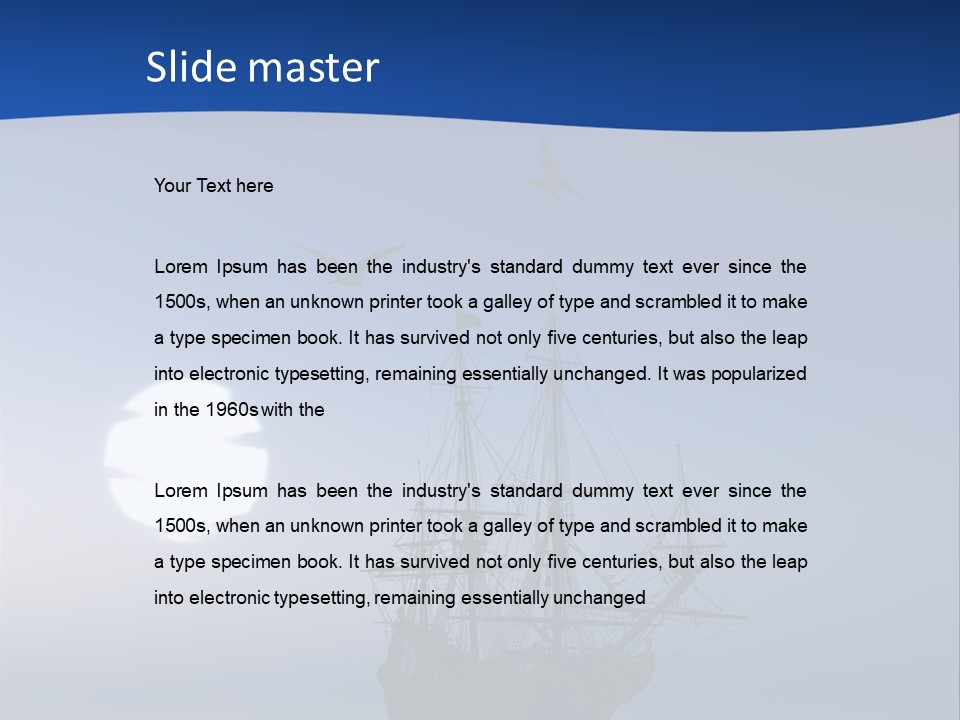 Leaves Misty Spring PowerPoint Template