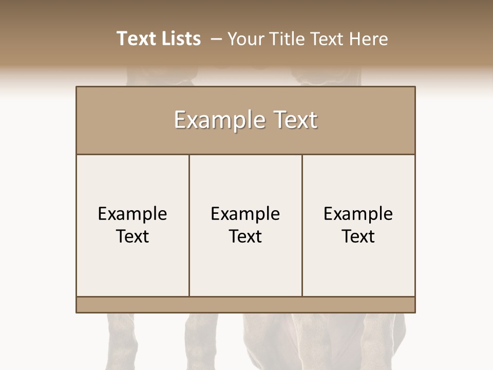 Mammal Purebred No People PowerPoint Template