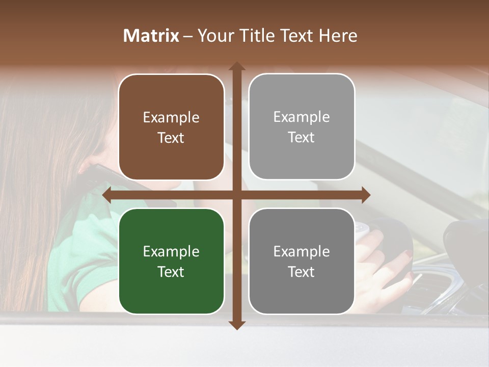 Eyes Distraction Driving PowerPoint Template
