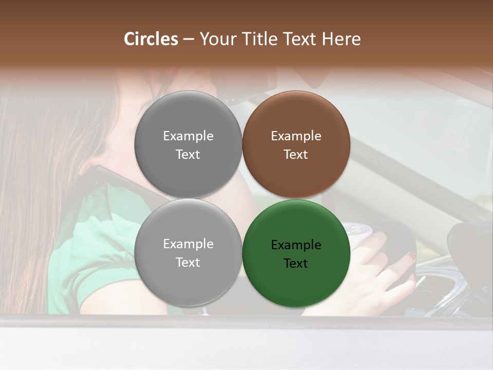Eyes Distraction Driving PowerPoint Template