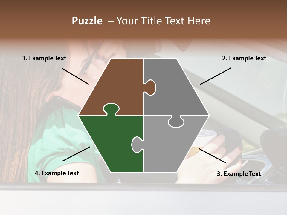 Eyes Distraction Driving PowerPoint Template