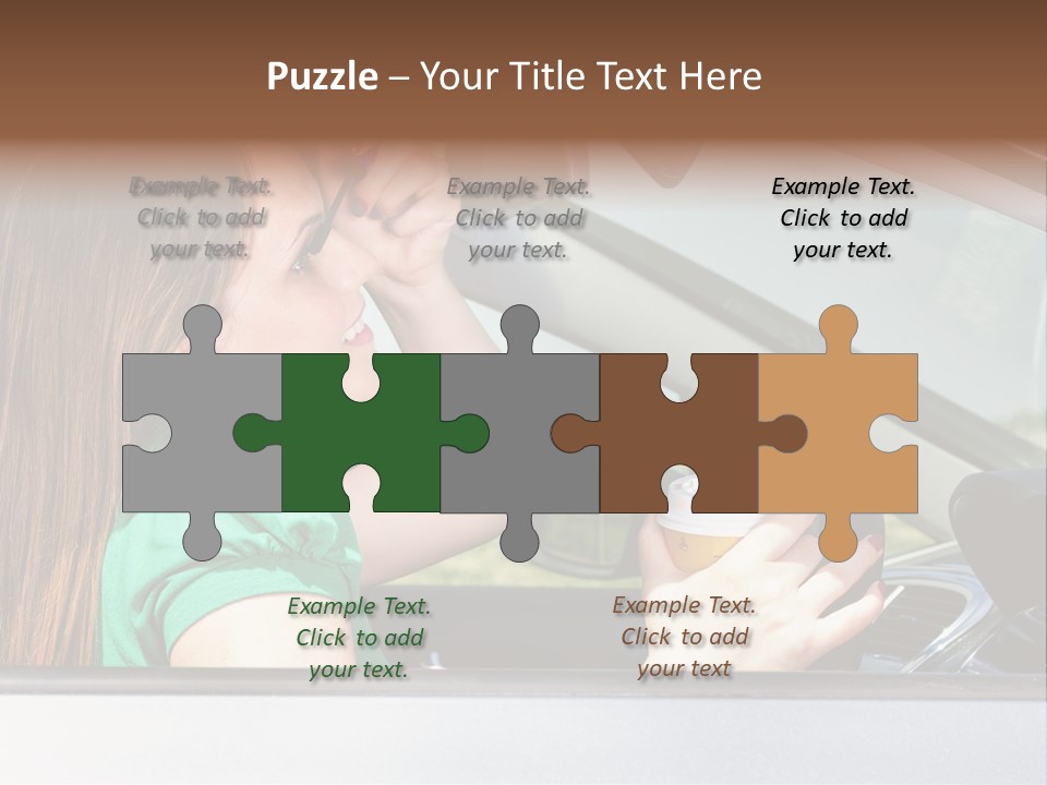 Eyes Distraction Driving PowerPoint Template