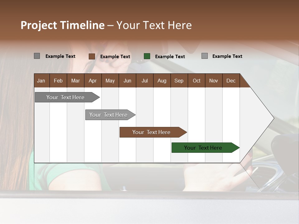 Eyes Distraction Driving PowerPoint Template