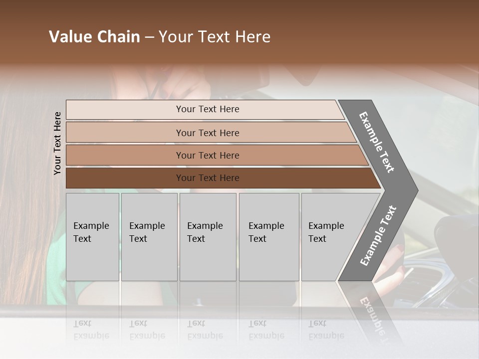 Eyes Distraction Driving PowerPoint Template
