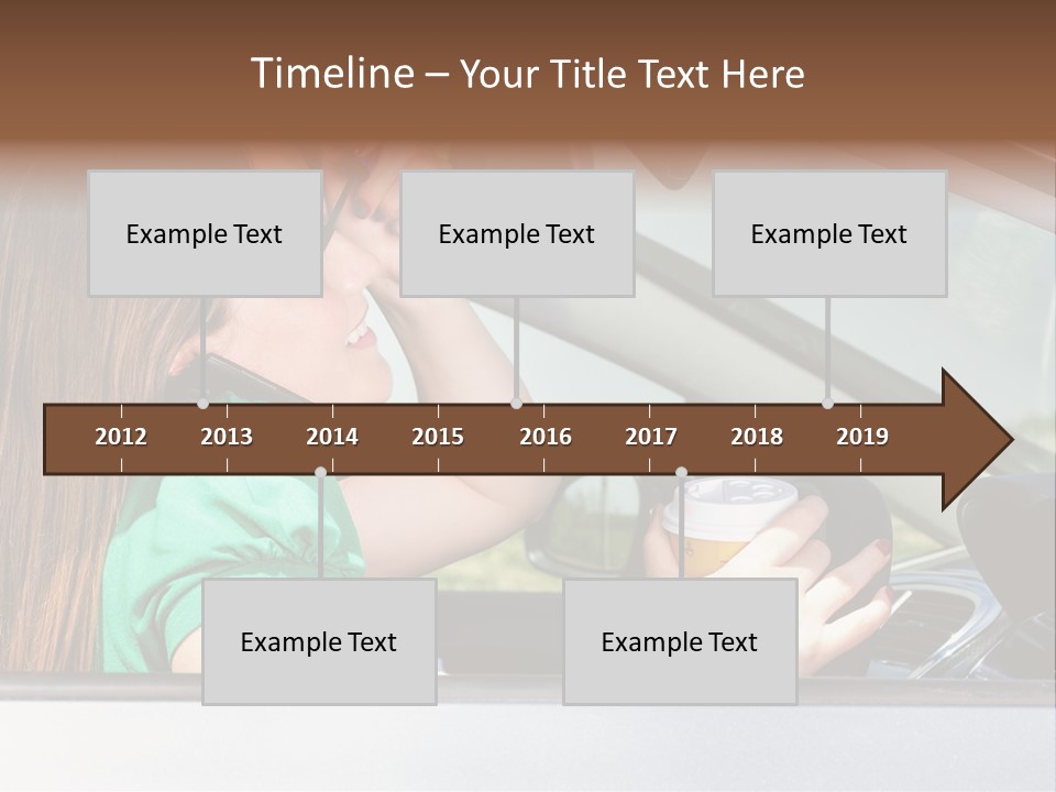 Eyes Distraction Driving PowerPoint Template