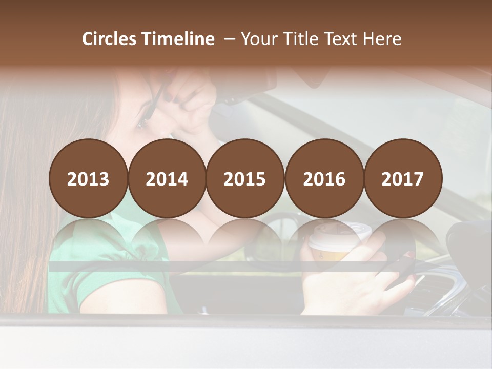 Eyes Distraction Driving PowerPoint Template