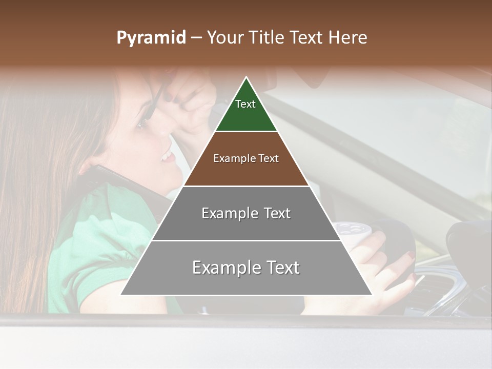 Eyes Distraction Driving PowerPoint Template