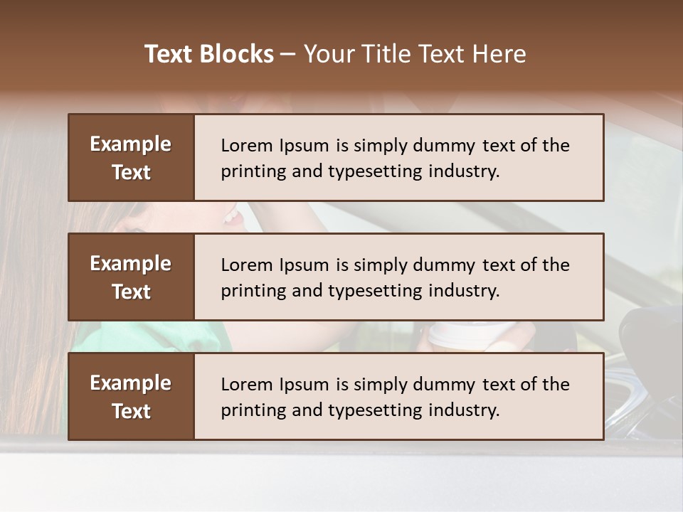 Eyes Distraction Driving PowerPoint Template
