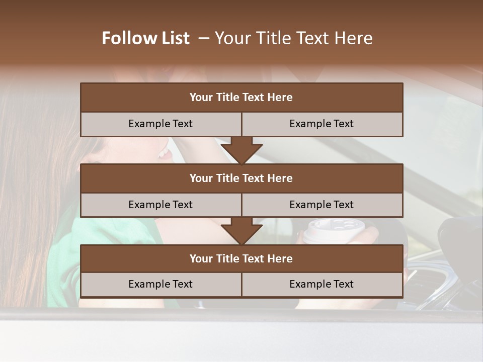 Eyes Distraction Driving PowerPoint Template