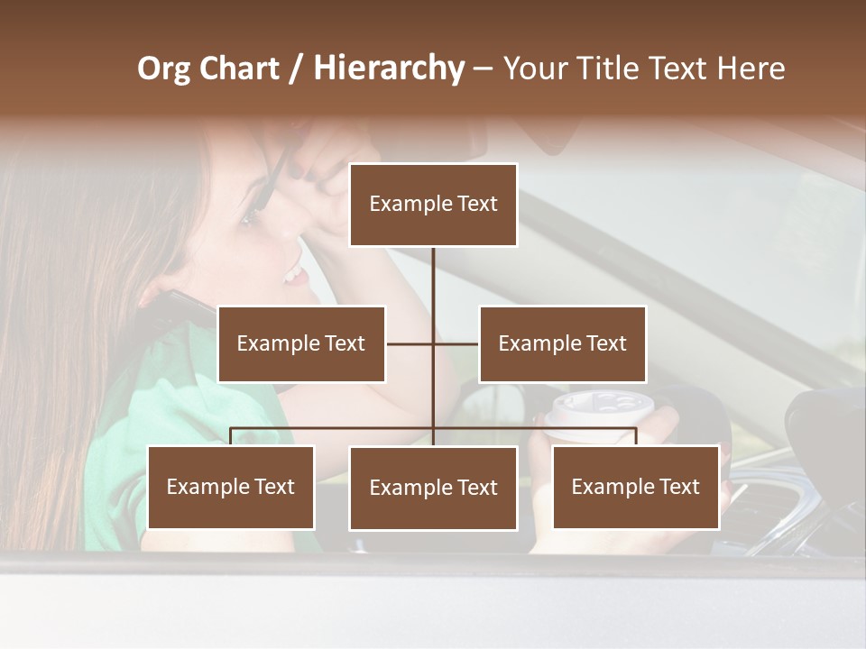 Eyes Distraction Driving PowerPoint Template