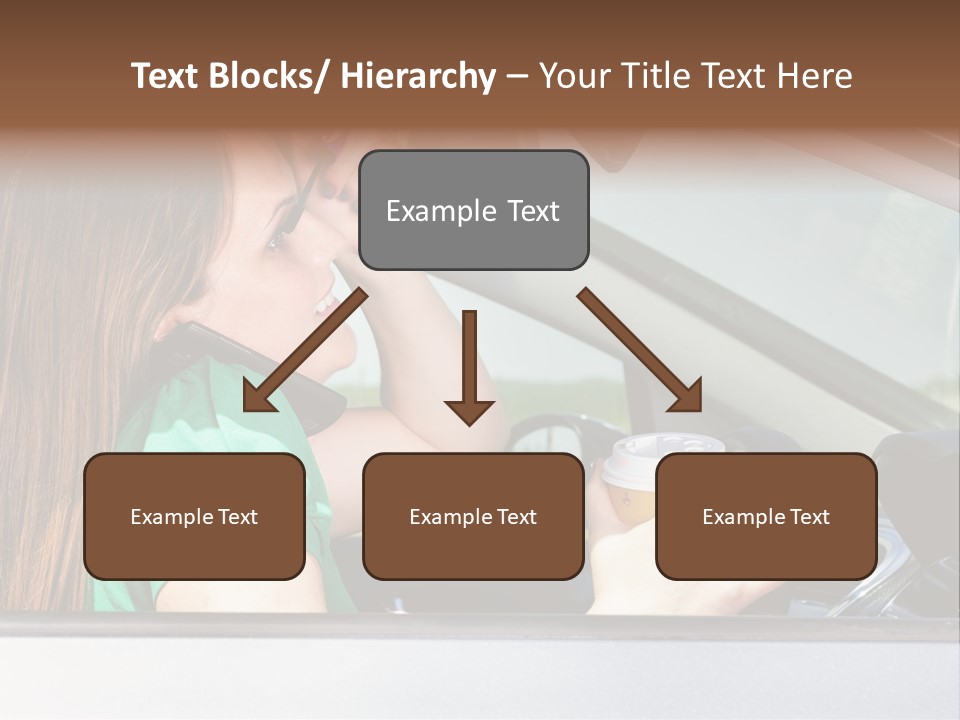 Eyes Distraction Driving PowerPoint Template