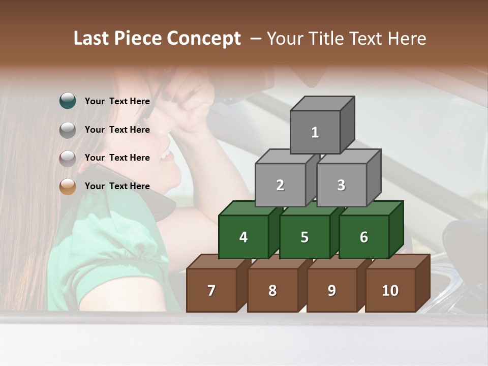Eyes Distraction Driving PowerPoint Template