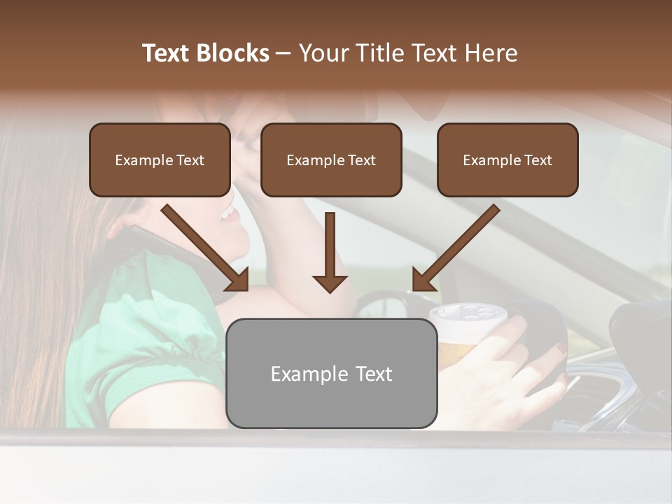 Eyes Distraction Driving PowerPoint Template
