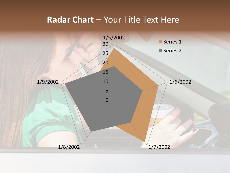 Eyes Distraction Driving PowerPoint Template