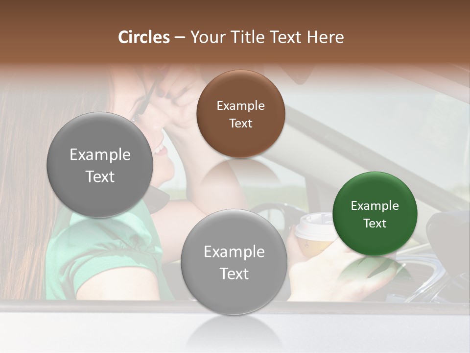 Eyes Distraction Driving PowerPoint Template