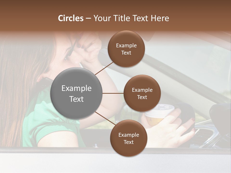 Eyes Distraction Driving PowerPoint Template