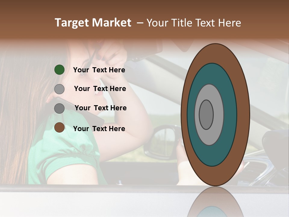 Eyes Distraction Driving PowerPoint Template