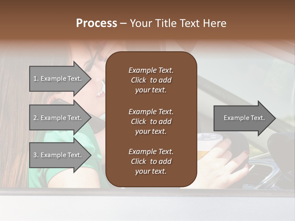 Eyes Distraction Driving PowerPoint Template