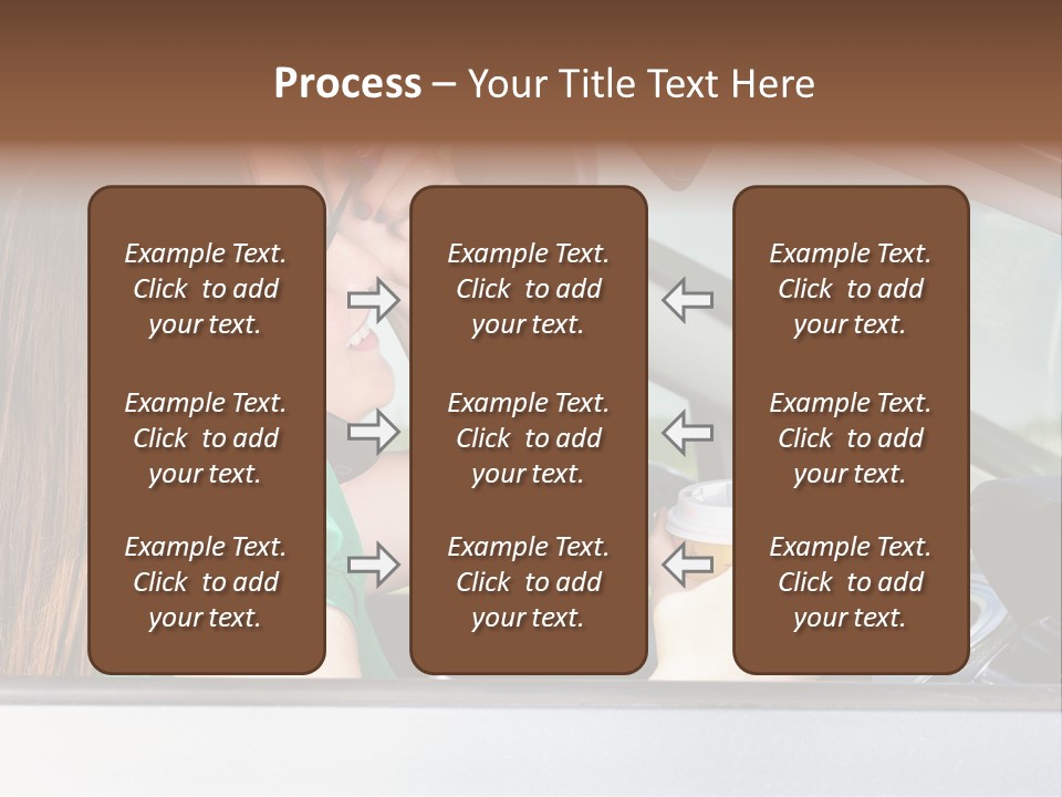 Eyes Distraction Driving PowerPoint Template