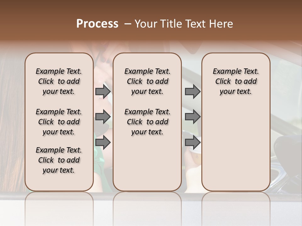 Eyes Distraction Driving PowerPoint Template