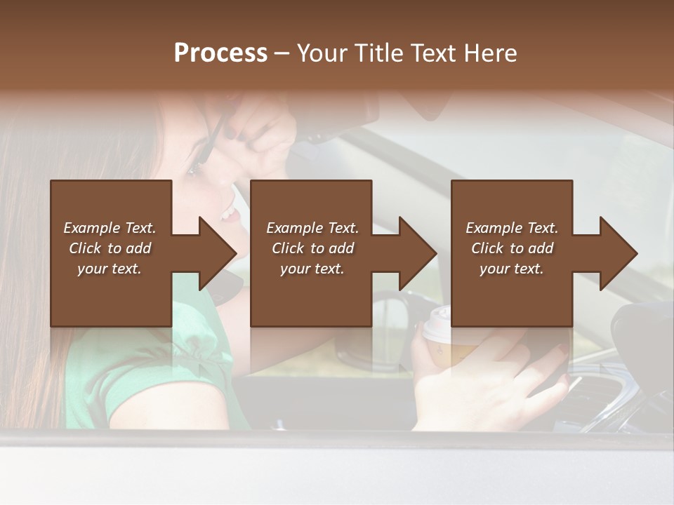 Eyes Distraction Driving PowerPoint Template