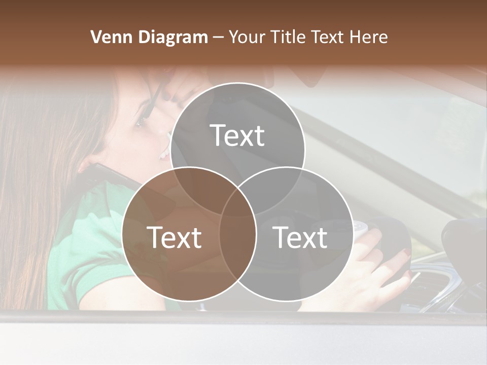 Eyes Distraction Driving PowerPoint Template